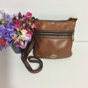 Fossil Leather Crossbody Bag